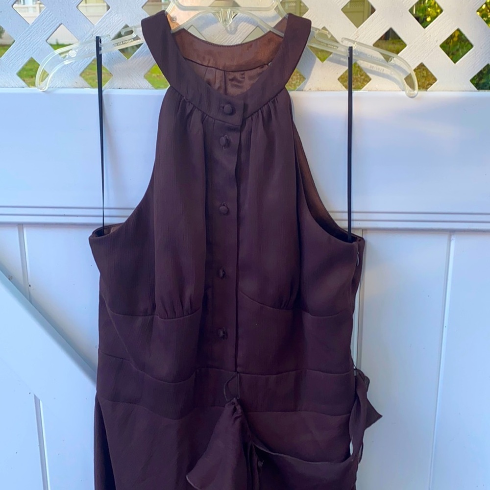 NWT ABS Allen Schwartz brown dress size: 10